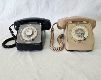 Vintage Western Electric Yellow Donut Phone, Vintage Bright Yellow