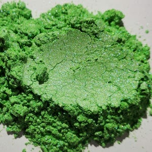 Lime Green Mica Powder, Mica Powder, mica, Nail mica, cosmetic mica, mica powder