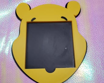 Pooh Bear plaknotitiehouder, plaknotitiehouder, notitieblokhouder, post-ithouder, Winnie de Poeh