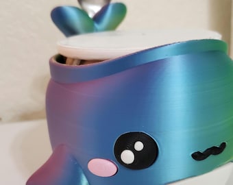 Whale Ice Cream Pint Holder, Ice cream holder, whale gifts, whale personalized gifts, Ice cream holders