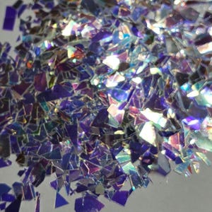 Opal holographic irrigular cut glitter, opal glitter, opal holographic glitter, holographic glitter, opal shard glitter