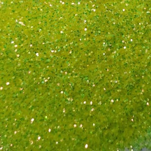 Gele glitter, softbalgele glitter, neongele glitter, polyesterglitter, ambachtelijke glitter, nagelglitter