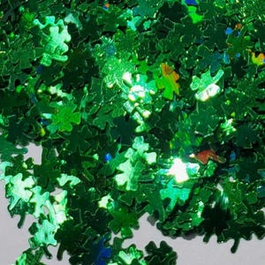 Formes de paillettes, trèfles, paillettes, paillettes blanches, formes de paillettes, paillettes de trèfle, trèfles, paillettes, paillettes vertes