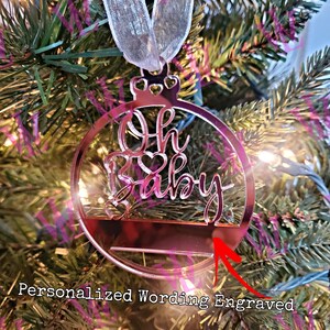 Expecting Ornament, Expecting Keepsake, Personalized Ornament, First Christmas Ornament, Pregnancy Announcement Ornament, Baby Shower Glift