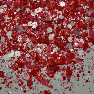 Valentijnsdagglitter, roze glitter, roze en rode glitter, polyesterglitter, ambachtelijke glitter, nagelglitter