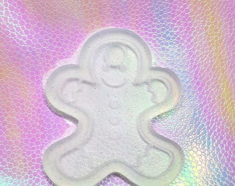 Gingerbread man Tumbler Topper Molds, Tumbler Topper, Uv molds, resin molds, silicone molds, stanley topper mold