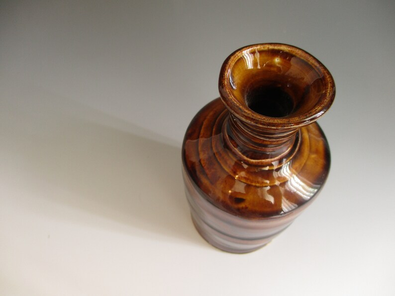 1 Amber Bottle Vase