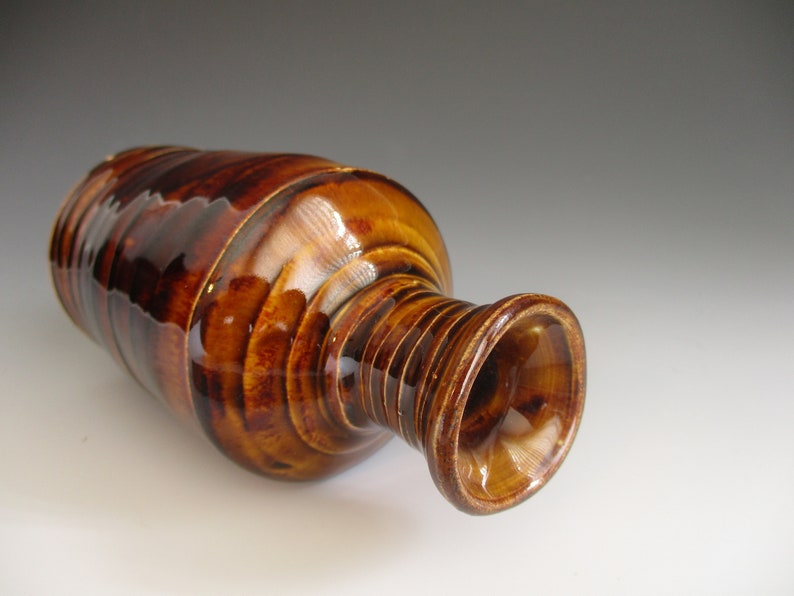 1 Amber Bottle Vase