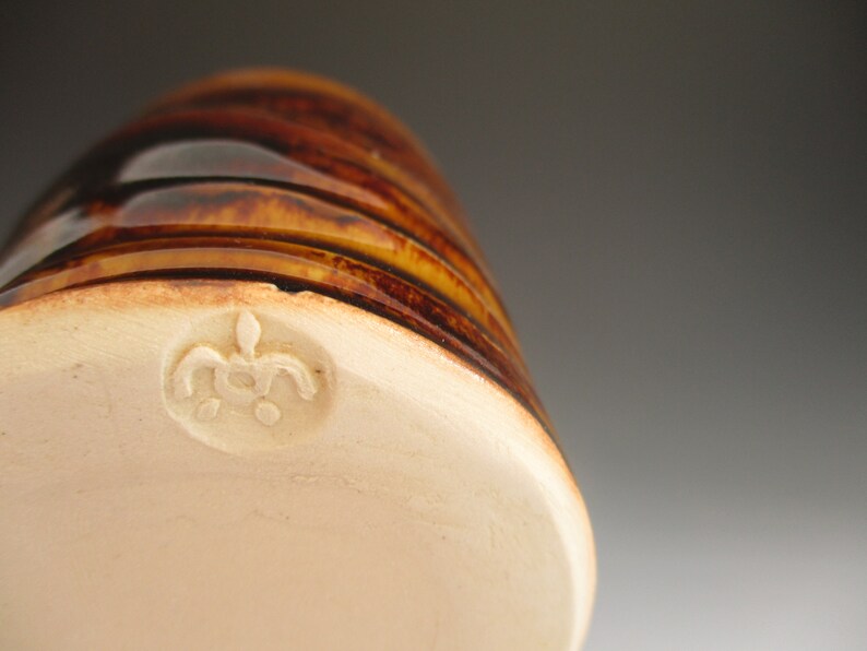 1 Amber Bottle Vase
