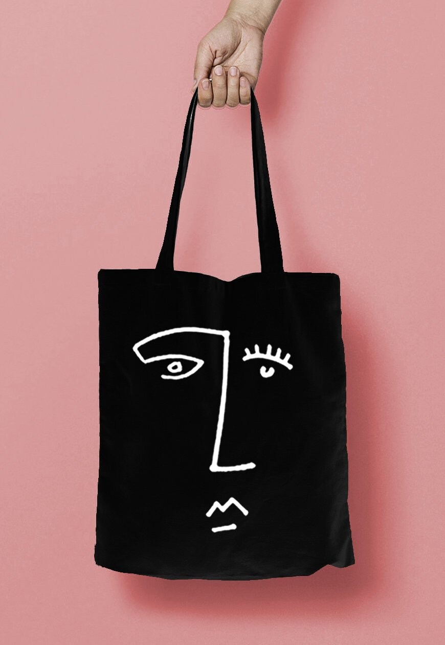 black tote bag for college