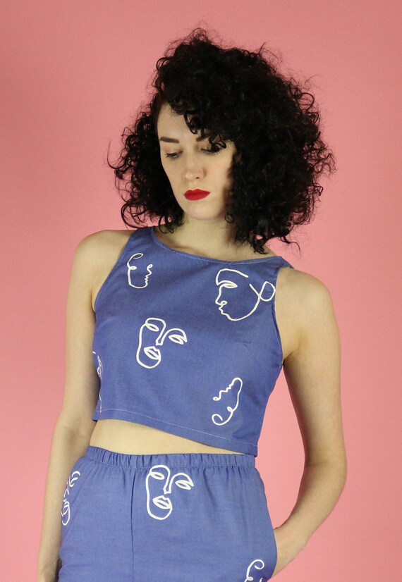 black denim co ord set