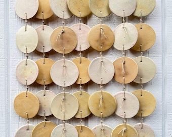 Ceramic Wall Hanging, Warm Natural Tones and Textures, Home Decor, Unique, Statement Artwork