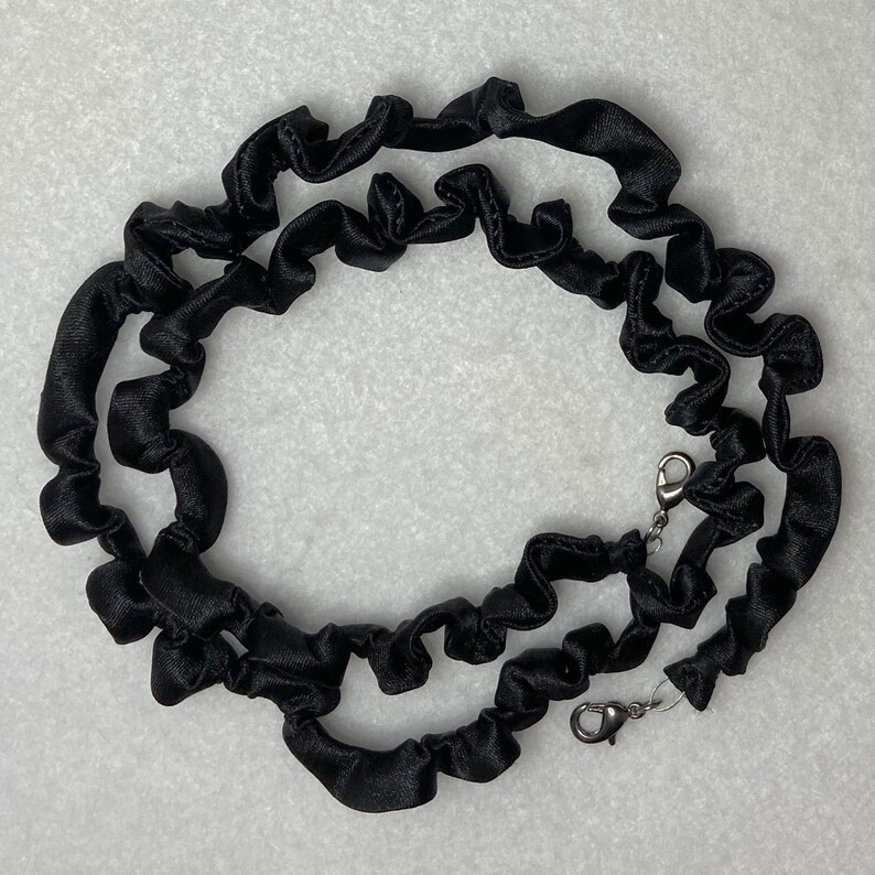 Scrunchie Face Mask Lanyard ~ Satin Eyeglass Necklace ~ Scrunchie Lanyard ~ Black Face Mask Holder **Limited Edition**
