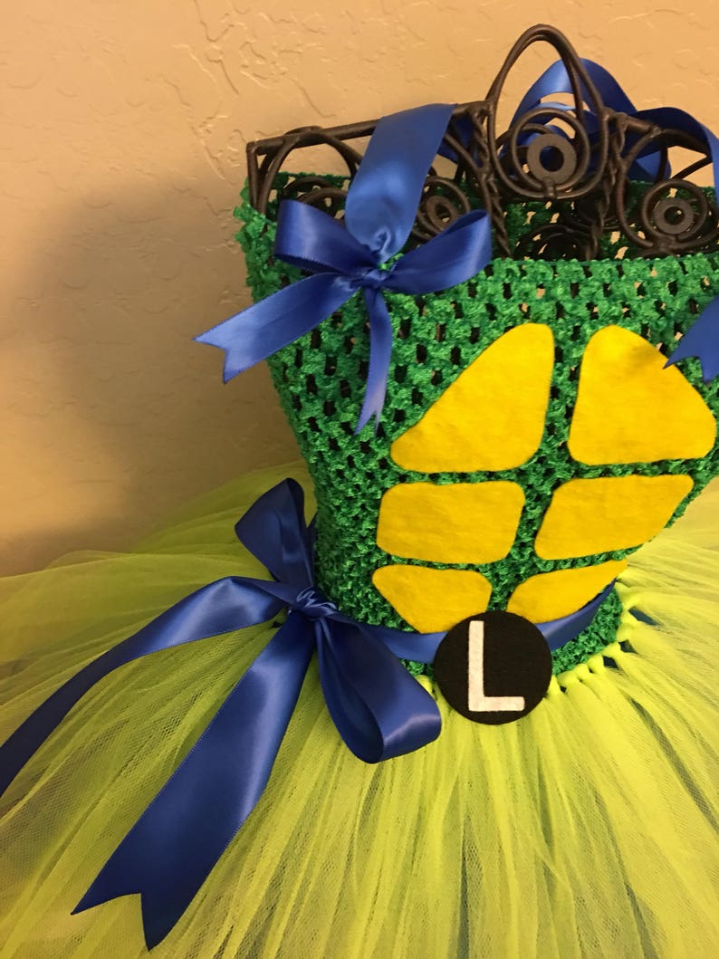 Teenage Mutant Ninja Turtles Tutu WITH LETTER tmnt tutu tmnt costume Teenage Mutant Ninja Turtles girls costume Ninja Tutus tutu