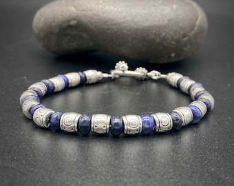 Best Seller, Mens bracelet, mens lapis bracelet, lapis for men, mens blue bracelet, mens beaded bracelet, men's gift, gifts for him