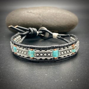 Wrap mens turquoise bracelet new arrivals