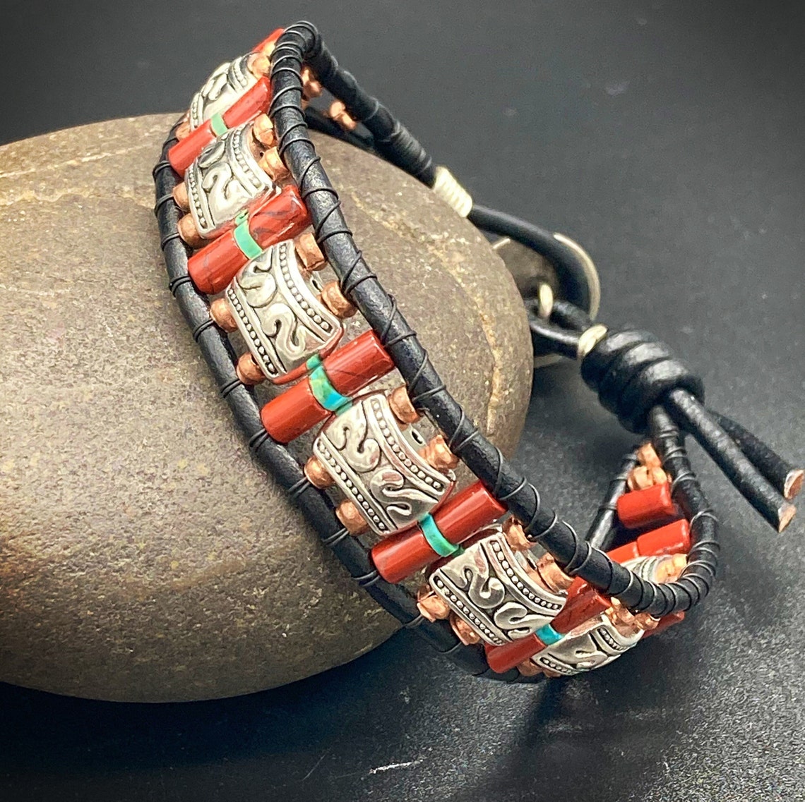 Men's Bracelet Mens Turquoise Bracelet Men's Gifts Etsy