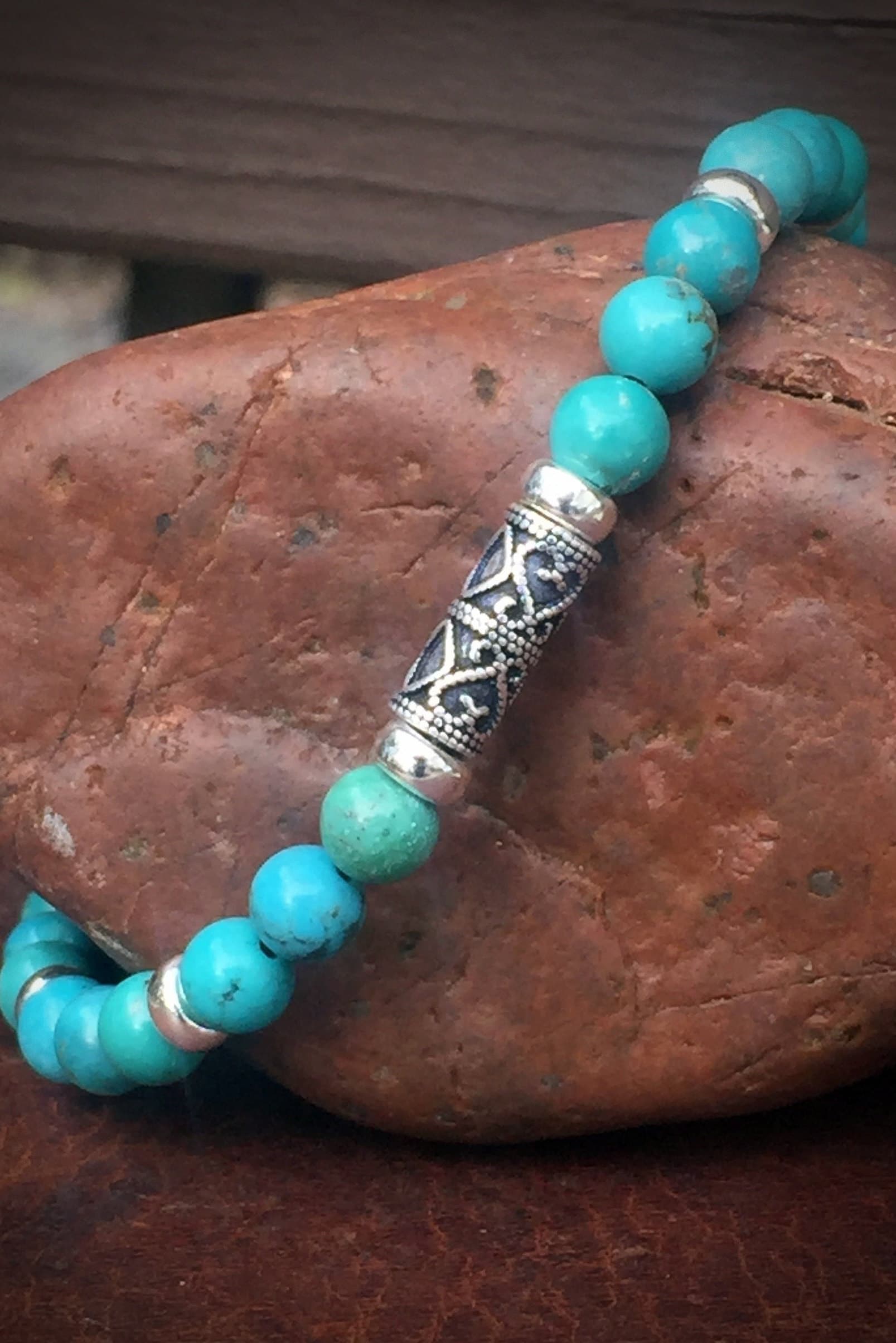 Mens turquoise bracelet amazon Clearance