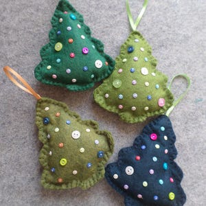 Maine Balsam Fir Tree Felt Ornament Sachet