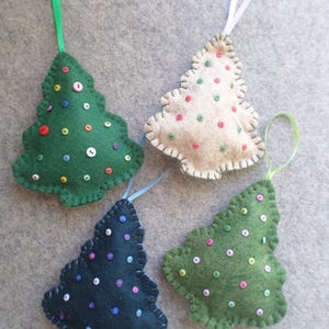 DIY Balsam Fir Ornament Sachet Kit: Felt Embroidery Craft