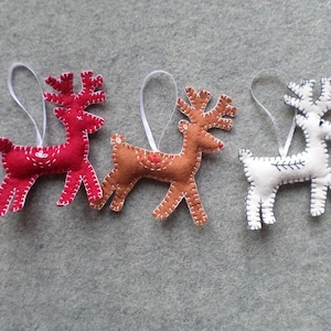 DIY Felt Reindeer Ornament Kit: Easy Sewing Craft for Beginners