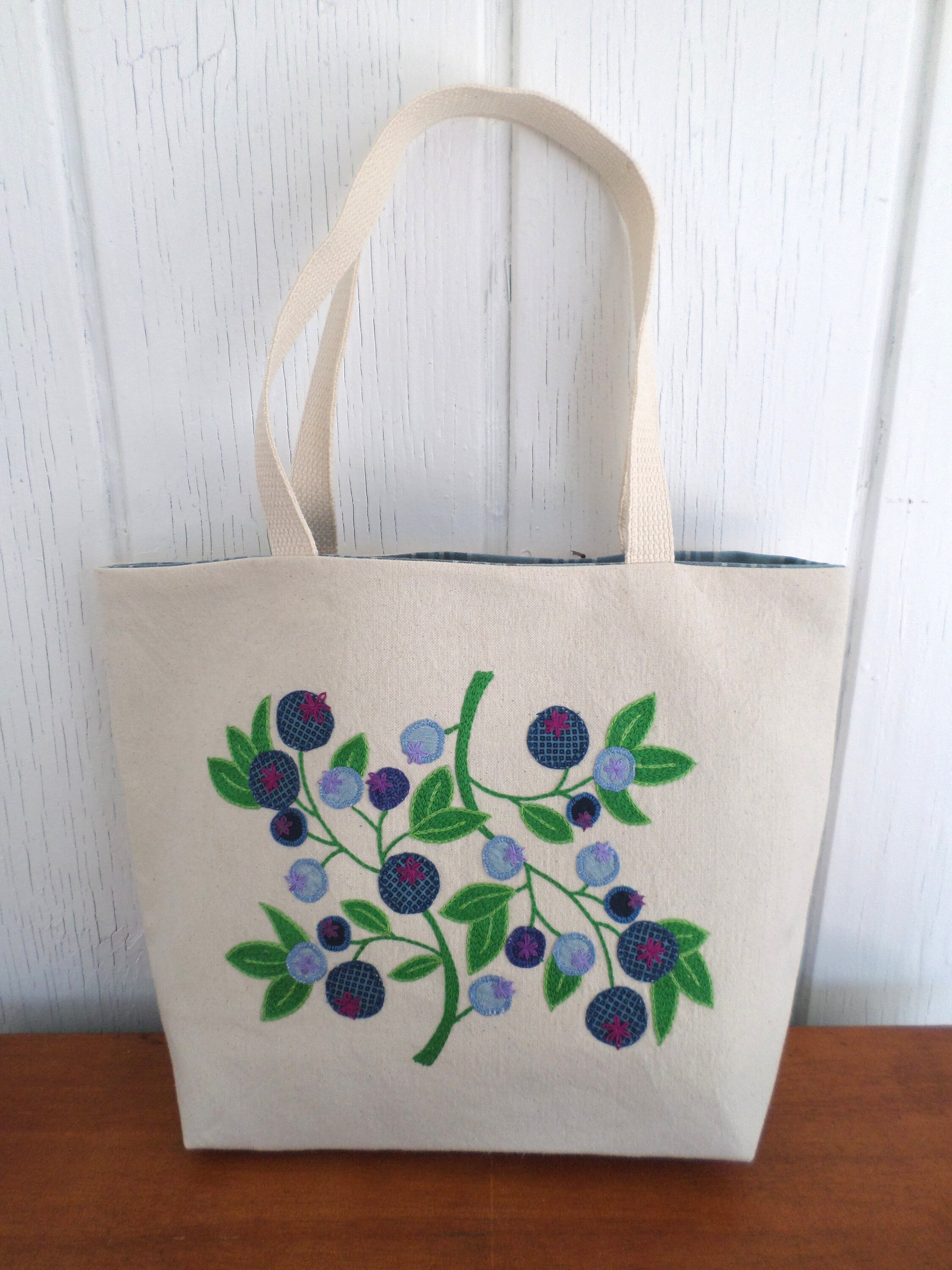 blueberry hand bag