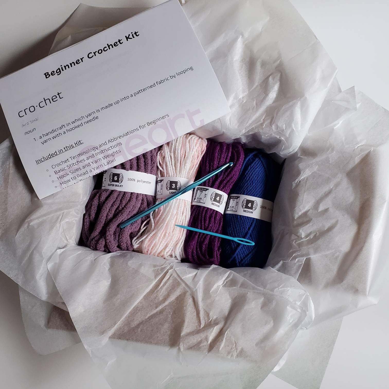 Crochet Kit Learn to Crochet Kit for Beginners How to Crochet Etsy Canada