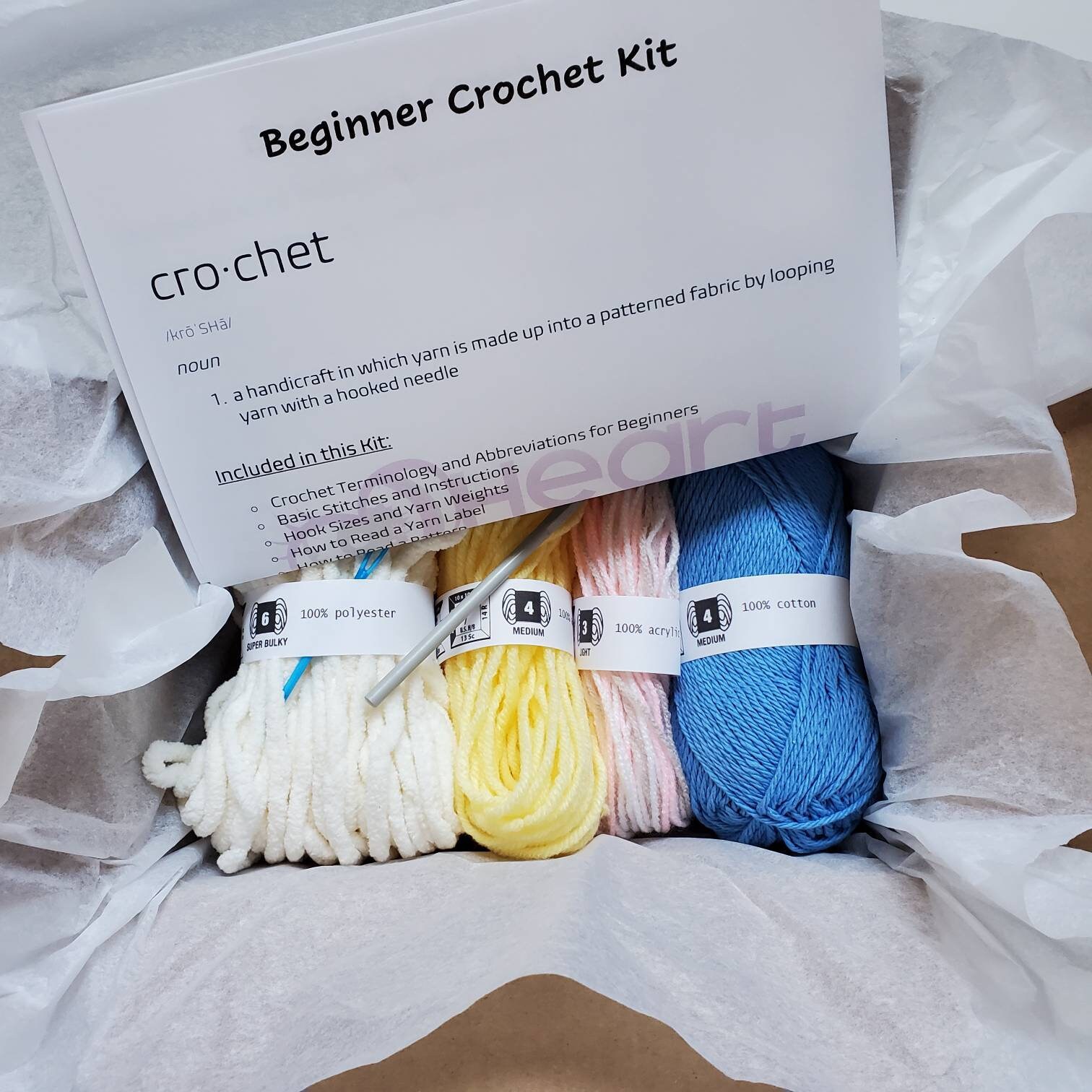 Crochet Kit Learn to Crochet Kit for Beginners How to Crochet Etsy Canada
