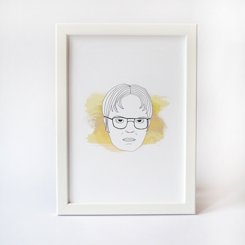 Dwight Schrute Print · PRINTABLE WALL ART · the Office Minimal ...