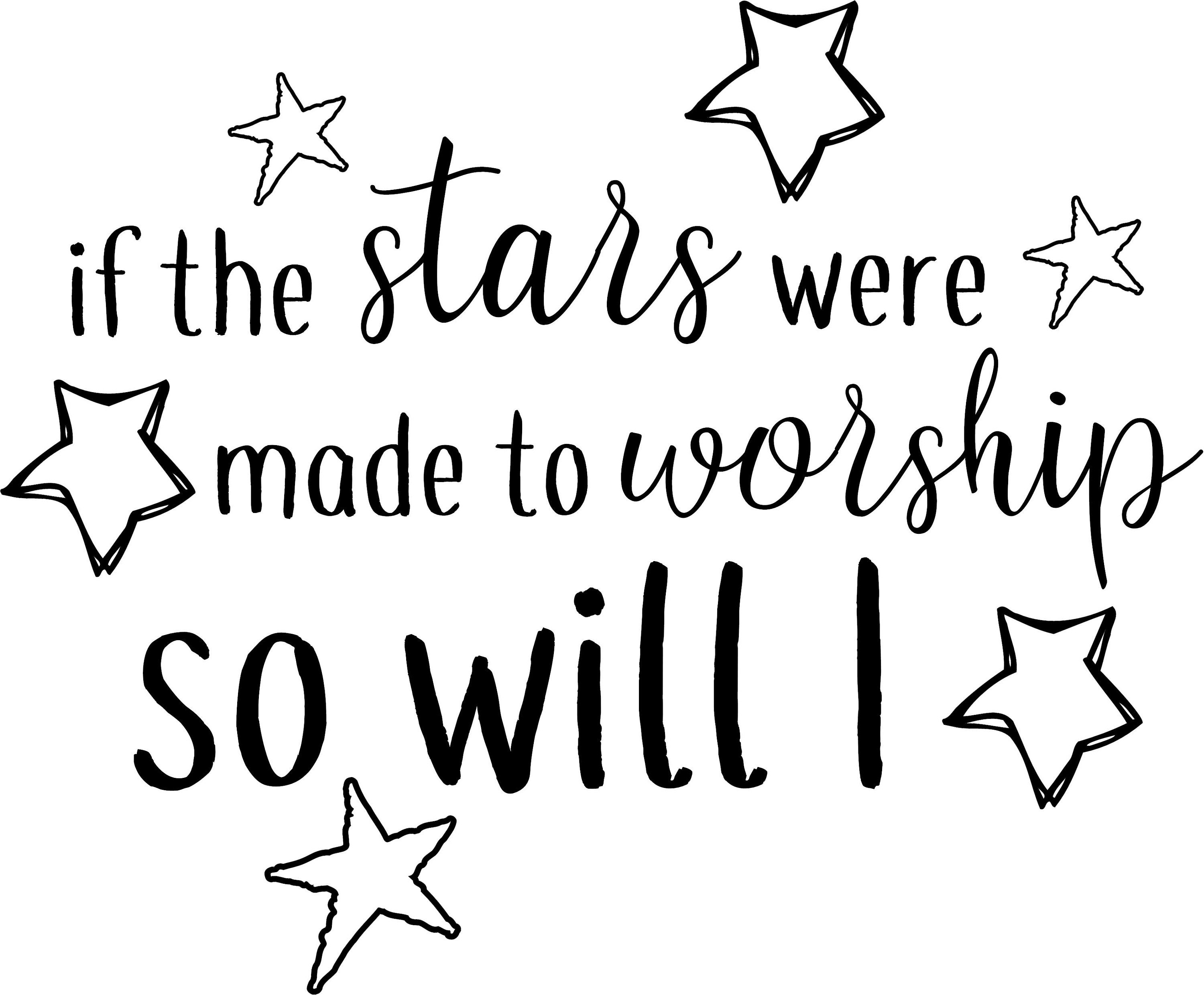 If The Stars Were Made To Worship | Etsy