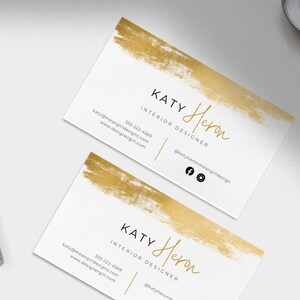 Gold custom business card, we will make and send you PDF