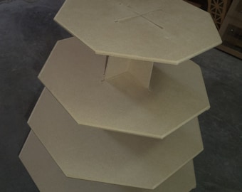 4 tier XL economy cupcake stand