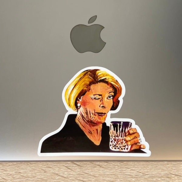 NEW! Lucille Bluth Vinyl Sticker of Acrylic Portrait