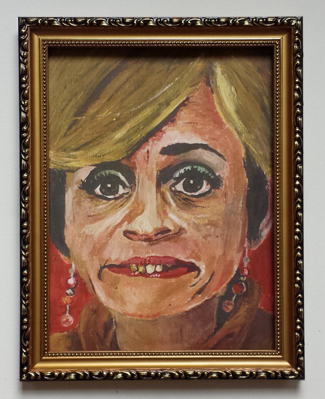 Jerri Blank strangers With Candy Print of Acrylic Portrait 