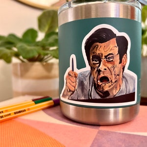NEW! Liar Liar Vinyl Sticker of Acrylic Portrait