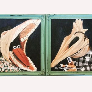 The Maitland&#39;s from Beetlejuice Prints of Acrylic Portraits *NOW* in 2 Sizes!