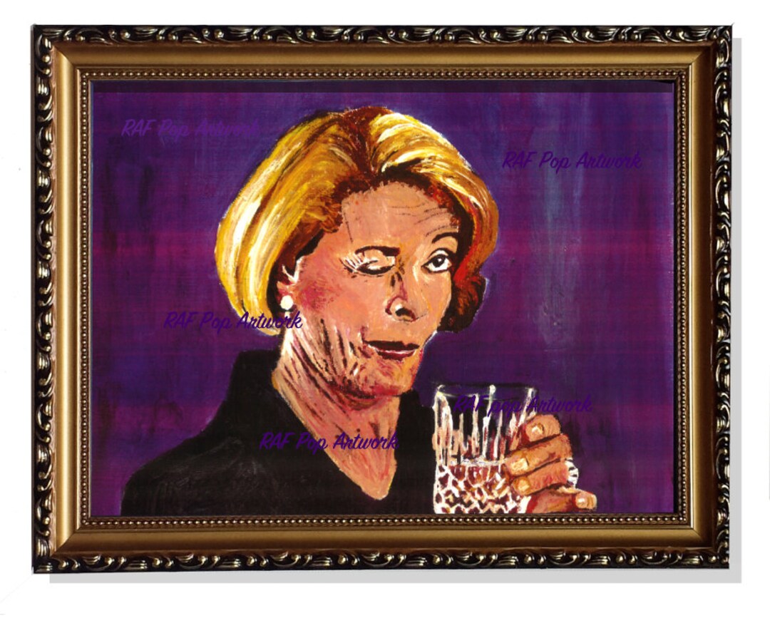 Lucille Bluth from Arrested Development Print of Acrylic Portrait NOW