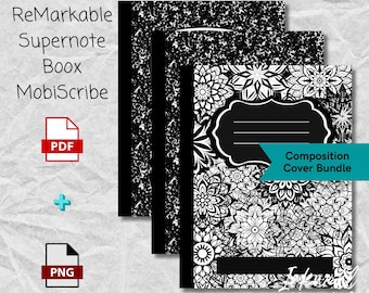 Paquete de fundas para composición (3 unidades) - Para dispositivos Supernote, ReMarkable 2, Boox y Kindle Scribe eInk