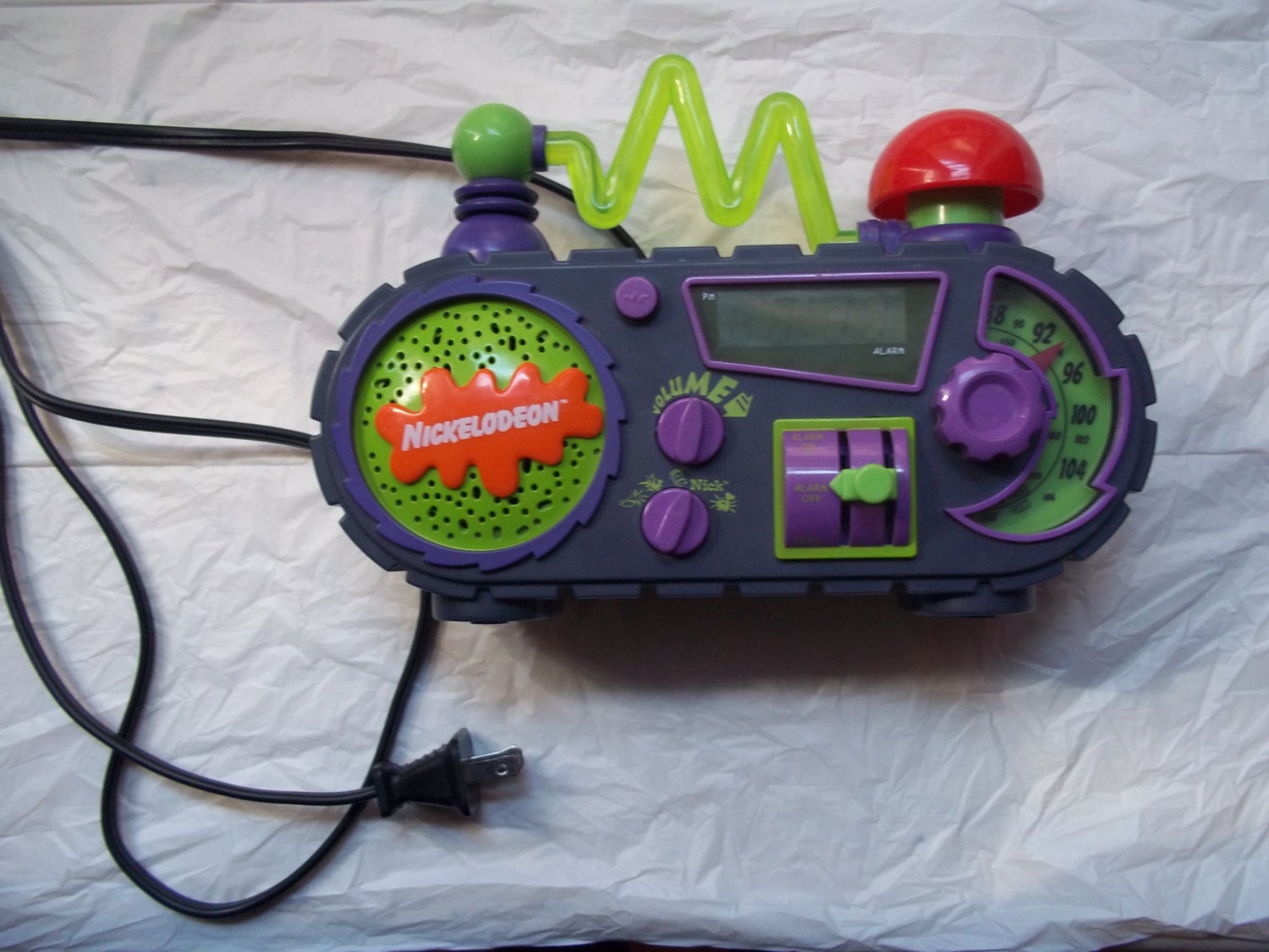 Nickelodeon Alarm Clock Vintage 1990's Time Blaster Teen Etsy