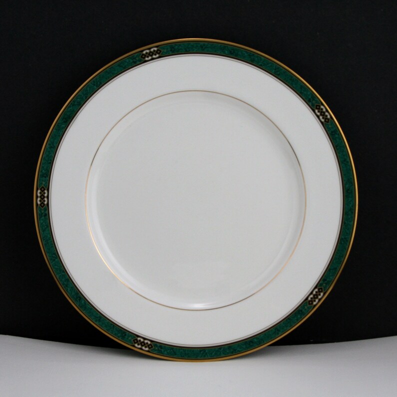 Mikasa Bone China Emerald Bay AK023 Dinner Plate Green Marble Etsy