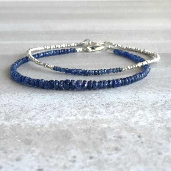 mens blue sapphire bracelet