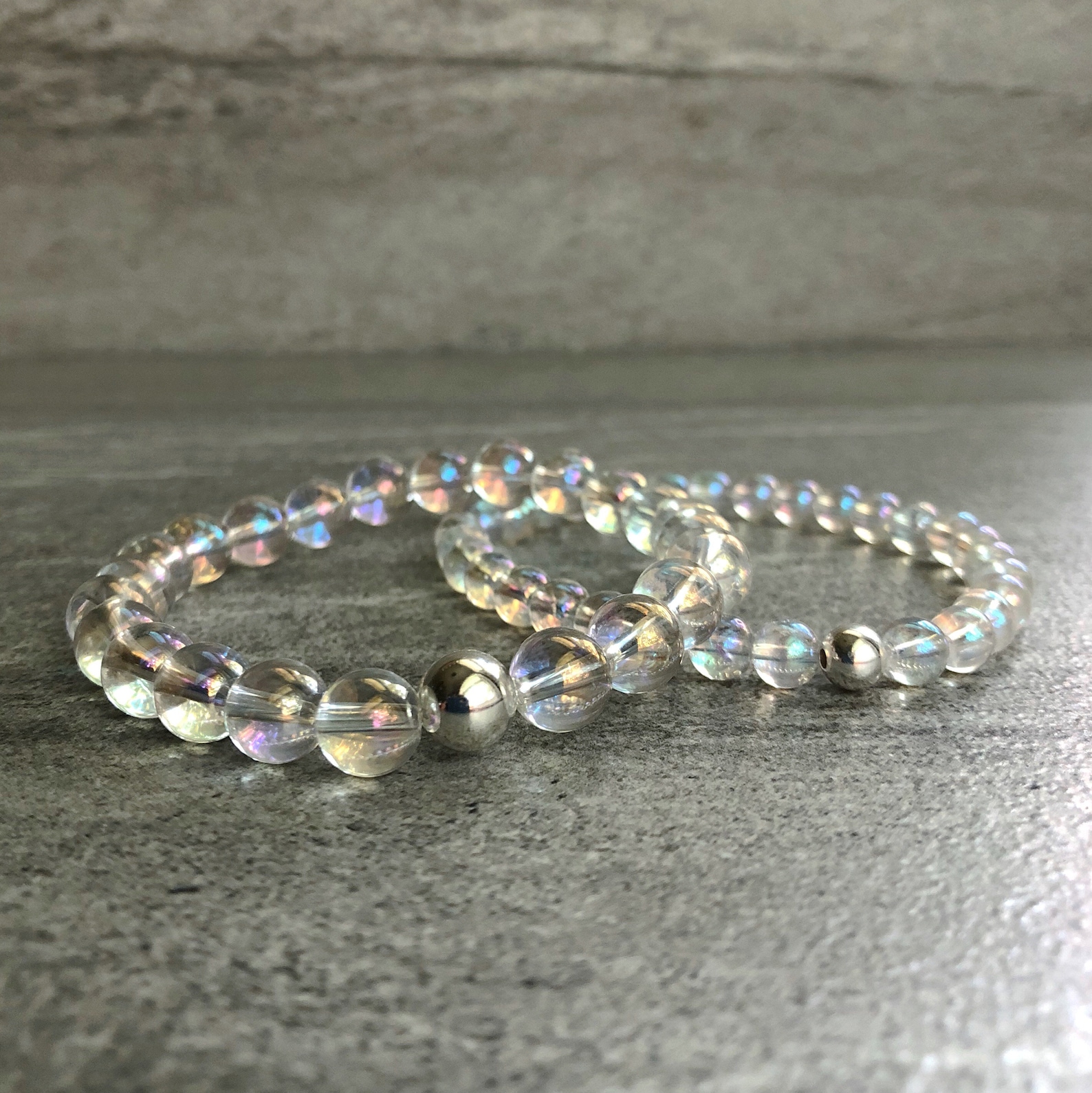 Clear Quartz Bracelet Crystal Quartz Bead Bracelet 6 Etsy