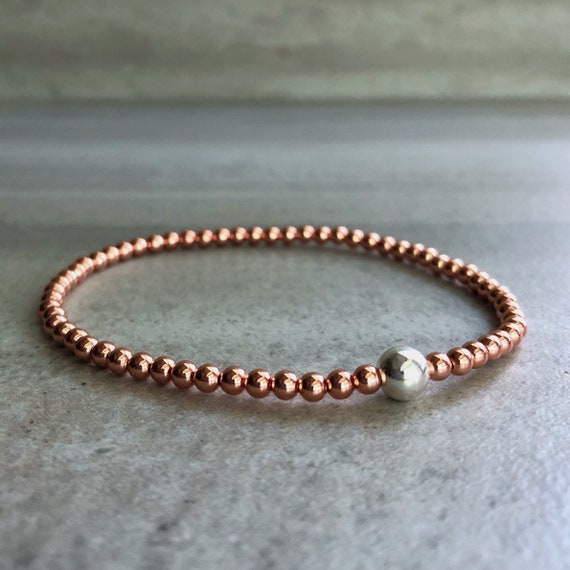 Solid Copper Bracelet Custom Sizing Handmade with Positive Energy