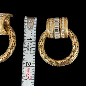 RARE VINTAGE Whiting and Davis - Gold Plated earrings
