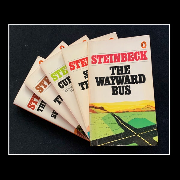 Vintage, 1970s/1980s. Choice of John Steinbeck Novel. Paperback Editions Published by Penguin Books.