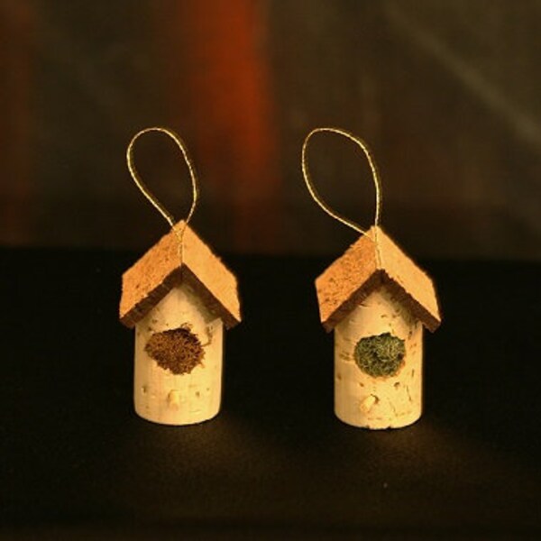 Wine Cork Birdhouse Etsy