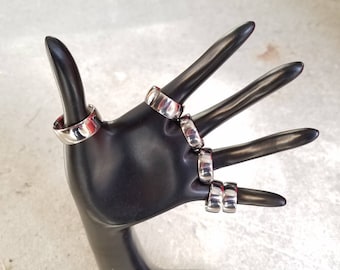 Minimalist Titanium finger rings / wedding bands