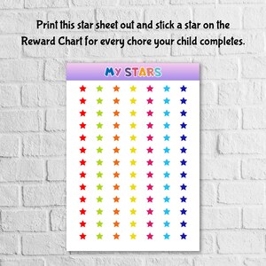 Printable Personalised Girls Reward Chart Template - Etsy