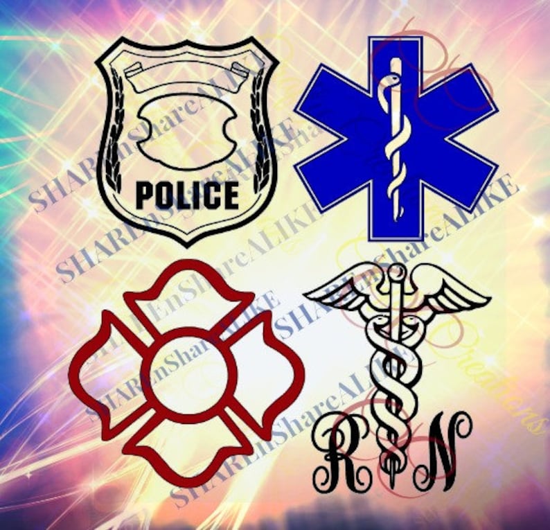 Download Police SVG Nurse Firefighter Life Star Life Ems DXF ...