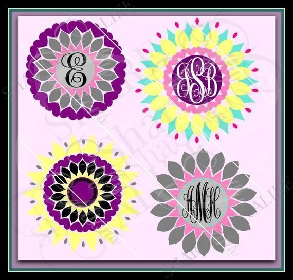 Download MANDALA SVG DXF Monogram Flower Stainless Steel 20 30 oz ...